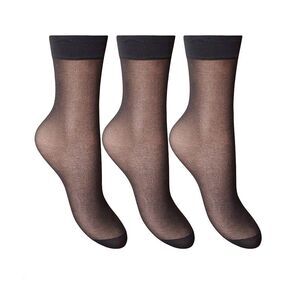 Joanna Gray Womens/Ladies Anklets (3 Pairs) / Diamond